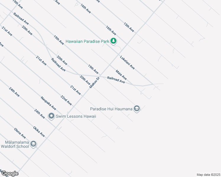 map of restaurants, bars, coffee shops, grocery stores, and more near 15-2006 19th Avenue in Keaau