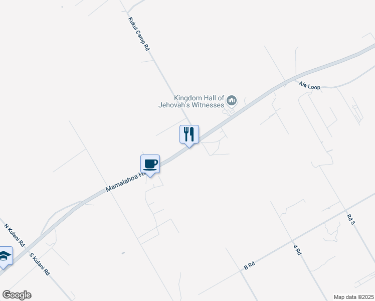 map of restaurants, bars, coffee shops, grocery stores, and more near 17-937 Volcano Road in Mountain View