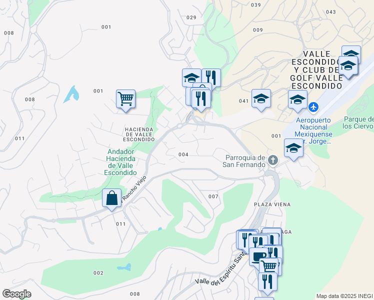 map of restaurants, bars, coffee shops, grocery stores, and more near in Ciudad López Mateos