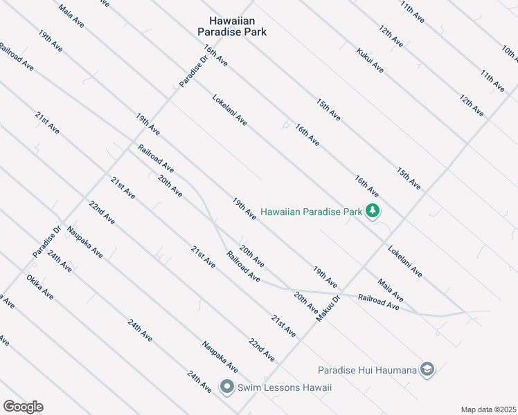 map of restaurants, bars, coffee shops, grocery stores, and more near 15-1867 19th Avenue in Keaau