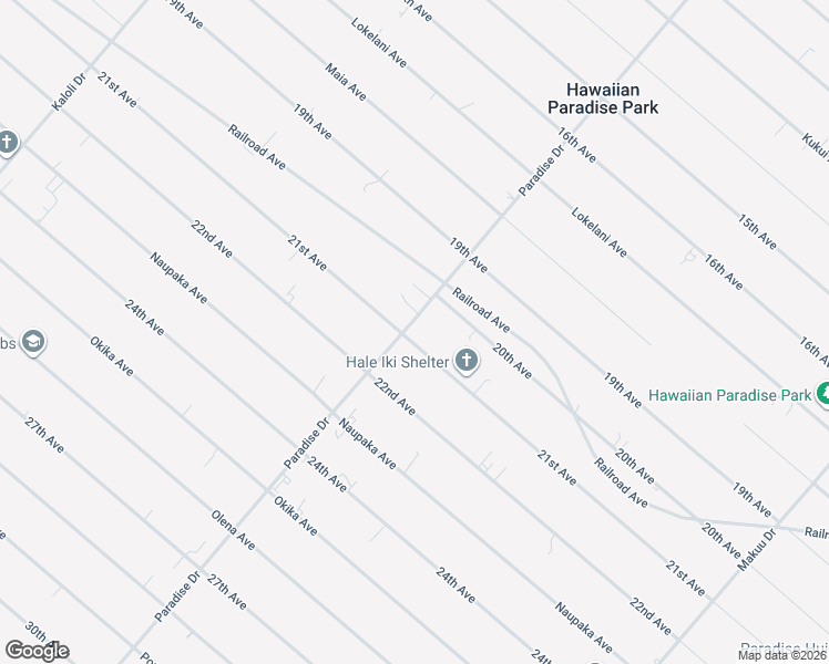 map of restaurants, bars, coffee shops, grocery stores, and more near 15-1755 21st Avenue in Keaau