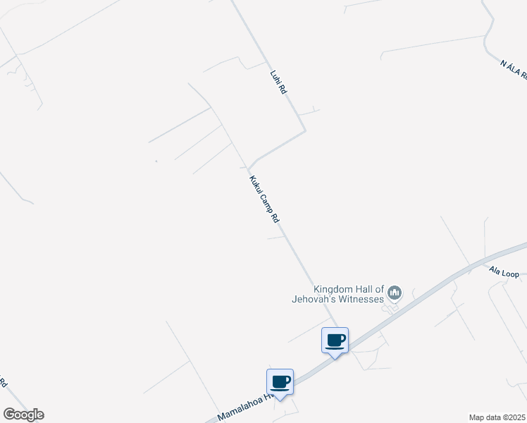 map of restaurants, bars, coffee shops, grocery stores, and more near 17-4137 Kukui Camp Road in Mountain View