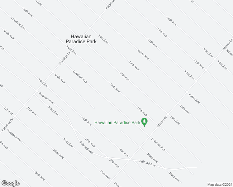 map of restaurants, bars, coffee shops, grocery stores, and more near 15-1868 16th Avenue in Keaau
