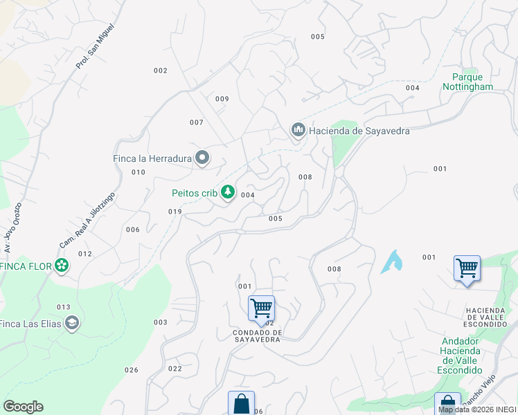 map of restaurants, bars, coffee shops, grocery stores, and more near 127 Circuito de Tamesis in Ciudad López Mateos