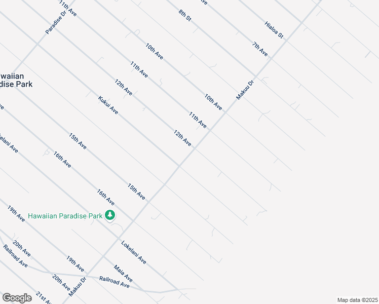 map of restaurants, bars, coffee shops, grocery stores, and more near 15-1964 12th Avenue in Keaau