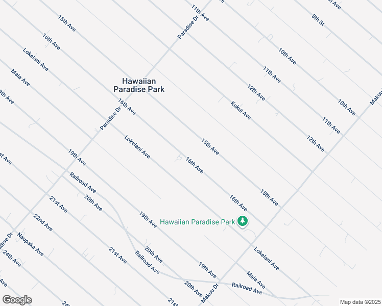 map of restaurants, bars, coffee shops, grocery stores, and more near 15-1847 16th Avenue in Keaau