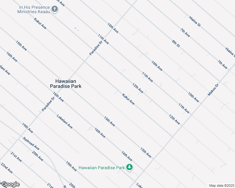 map of restaurants, bars, coffee shops, grocery stores, and more near 15-1823 13th Avenue in Keaau