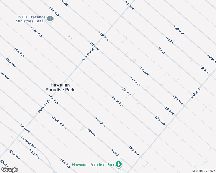map of restaurants, bars, coffee shops, grocery stores, and more near 15-1823 13th Avenue in Keaau