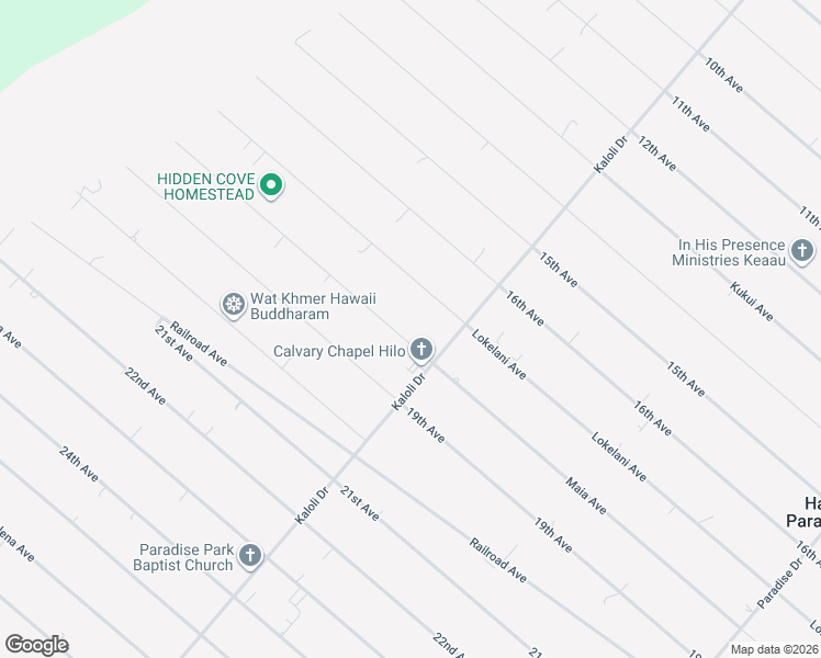 map of restaurants, bars, coffee shops, grocery stores, and more near 15-1511 Maia Avenue in Keaau