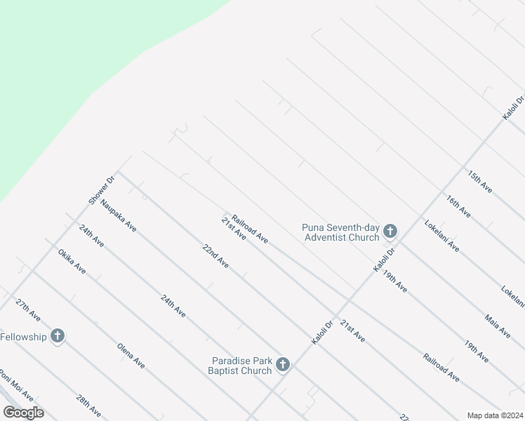 map of restaurants, bars, coffee shops, grocery stores, and more near 15-1428 20th Avenue in Keaau