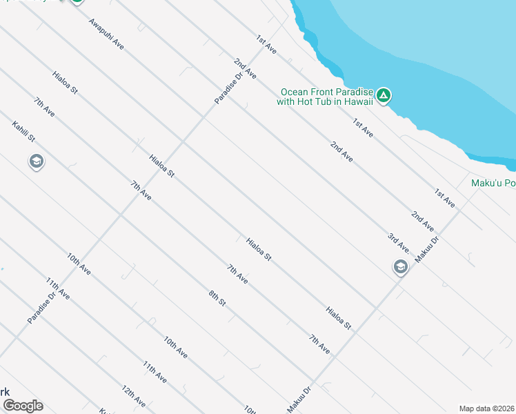 map of restaurants, bars, coffee shops, grocery stores, and more near 15-1836 5th Street in Keaau