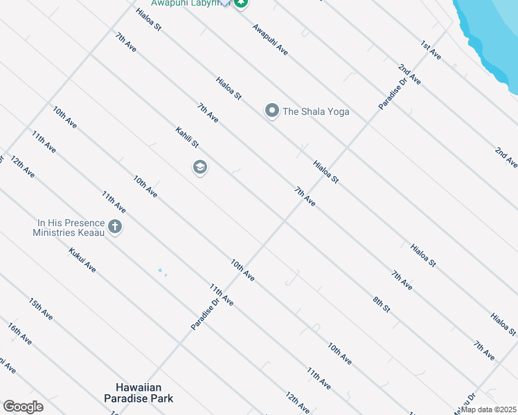 map of restaurants, bars, coffee shops, grocery stores, and more near 15-1726 8th Avenue in Keaau