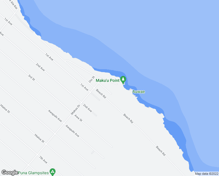 map of restaurants, bars, coffee shops, grocery stores, and more near 15-1021 Wahi Heiau Place in Keaau