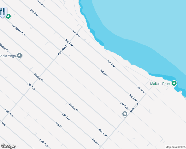 map of restaurants, bars, coffee shops, grocery stores, and more near 15-1846 3rd Avenue in Keaau