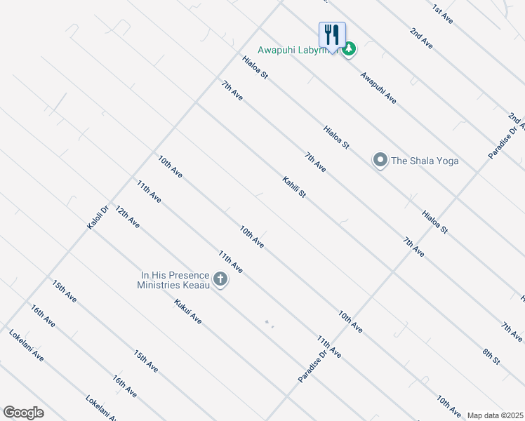 map of restaurants, bars, coffee shops, grocery stores, and more near 15-1632 9th Avenue in Keaau
