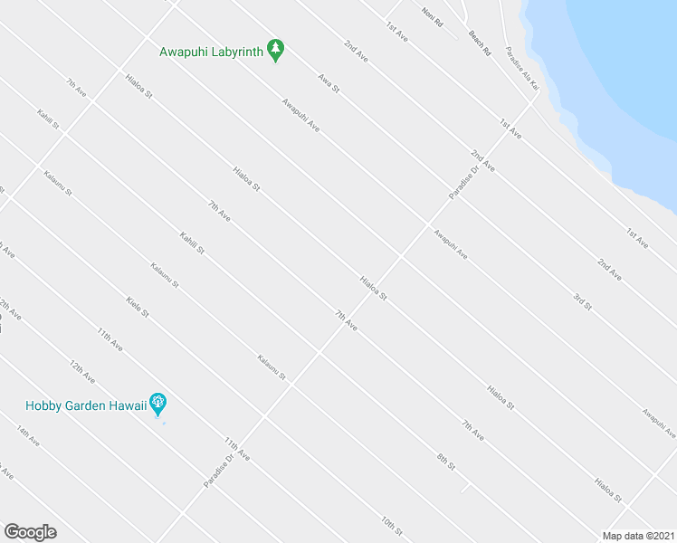 map of restaurants, bars, coffee shops, grocery stores, and more near 15-1717 Hialoa Street in Keaau