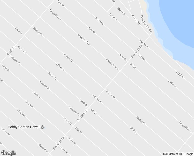 map of restaurants, bars, coffee shops, grocery stores, and more near 15-1717 Hialoa Street in Keaau