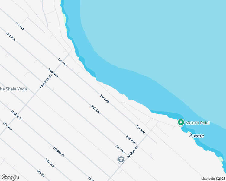 map of restaurants, bars, coffee shops, grocery stores, and more near 15-1831 Beach Road in Keaau