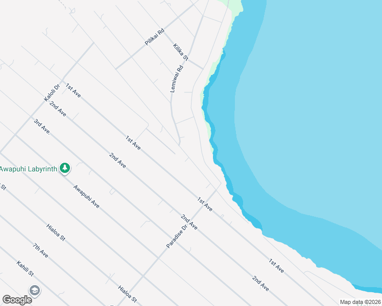 map of restaurants, bars, coffee shops, grocery stores, and more near 15-1672 Beach Road in Keaau