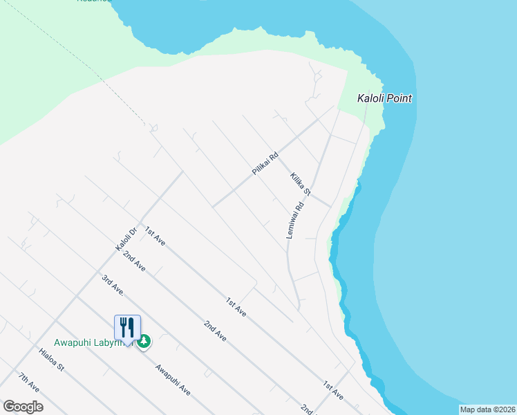 map of restaurants, bars, coffee shops, grocery stores, and more near 15-1089 Ama U Road in Keaau