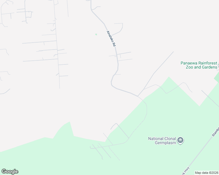 map of restaurants, bars, coffee shops, grocery stores, and more near 620 Ainalako Road in Hilo