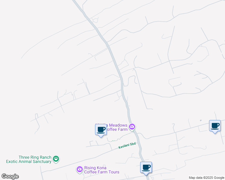 map of restaurants, bars, coffee shops, grocery stores, and more near 75-5388 Mamalahoa Highway in Holualoa