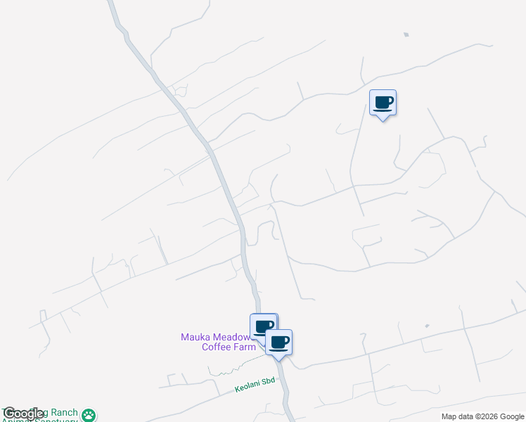 map of restaurants, bars, coffee shops, grocery stores, and more near 75-1028 Keopu Mauka Drive in Holualoa