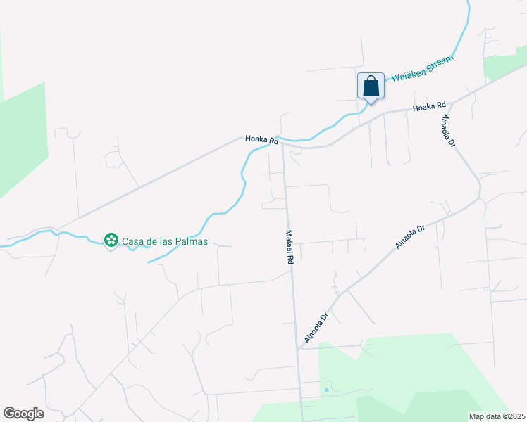 map of restaurants, bars, coffee shops, grocery stores, and more near 142 Malaai Road in Hilo