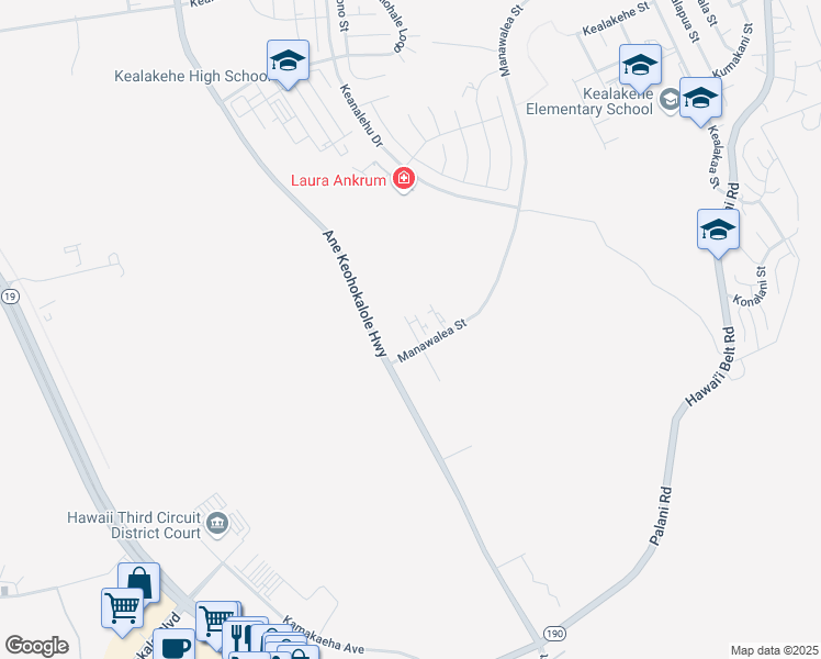 map of restaurants, bars, coffee shops, grocery stores, and more near in Kailua-Kona