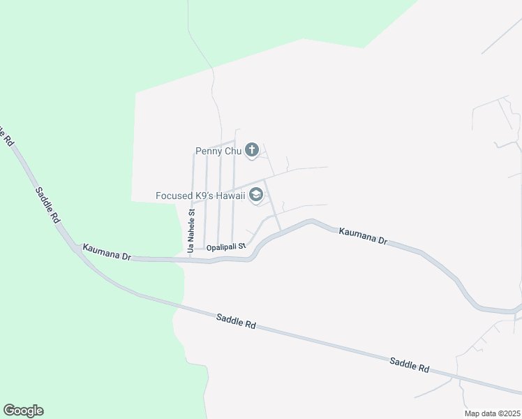 map of restaurants, bars, coffee shops, grocery stores, and more near 25-2561 Nolemana Street in Hilo