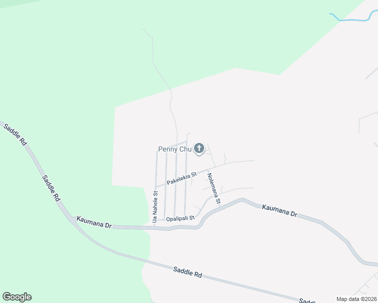 map of restaurants, bars, coffee shops, grocery stores, and more near 25-221 Pukana la Street in Hilo