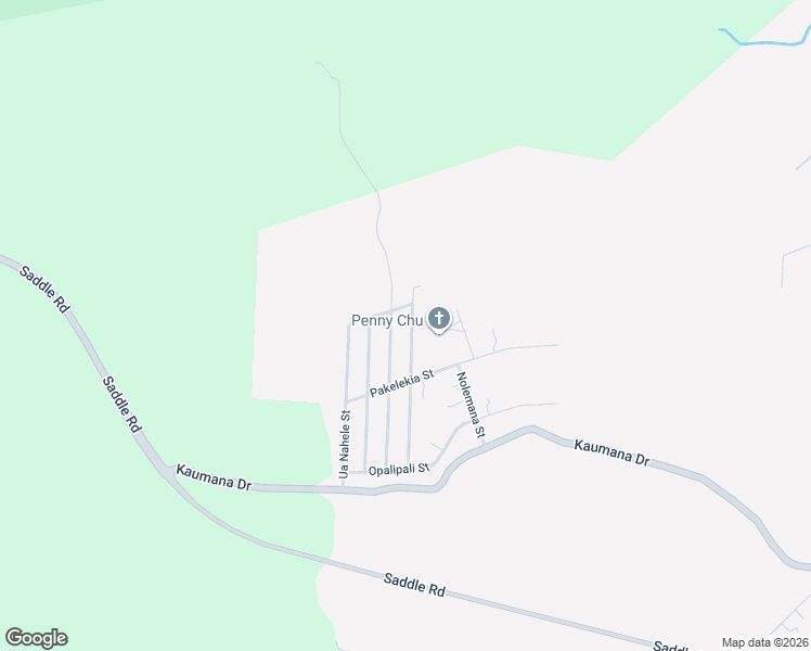 map of restaurants, bars, coffee shops, grocery stores, and more near 25-221 Pukana la Street in Hilo