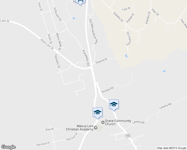 map of restaurants, bars, coffee shops, grocery stores, and more near 73 Mamalahoa Highway in Kailua-Kona