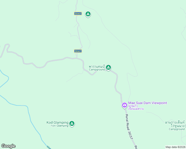 map of restaurants, bars, coffee shops, grocery stores, and more near View Point Road in Amphoe Mae Suai