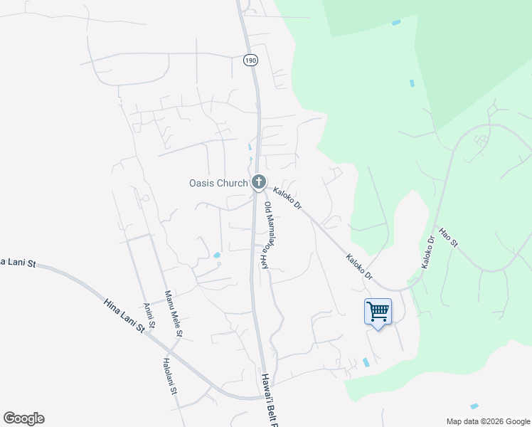 map of restaurants, bars, coffee shops, grocery stores, and more near 73-4580 Old Mamalahoa Highway in Kailua-Kona