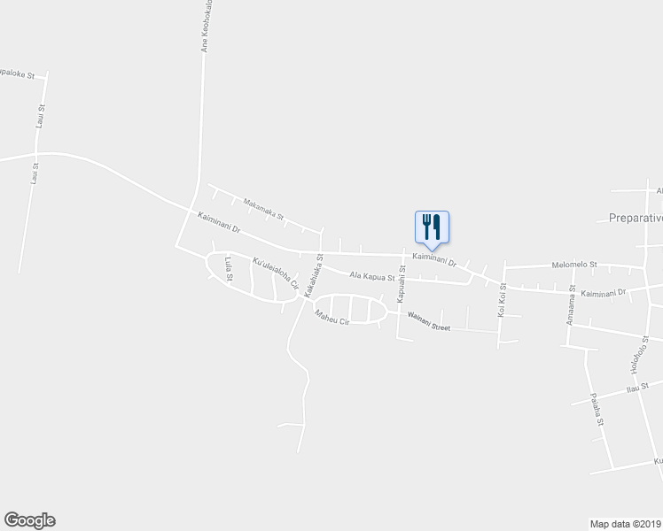 map of restaurants, bars, coffee shops, grocery stores, and more near 73-1131 Ala Kapua Street in Kailua-Kona