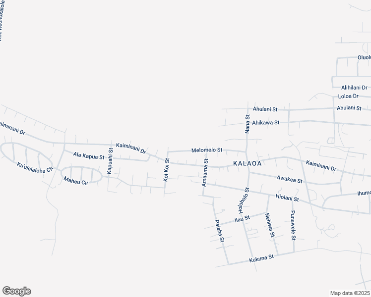 map of restaurants, bars, coffee shops, grocery stores, and more near 73-1217 Melomelo Street in Kailua-Kona