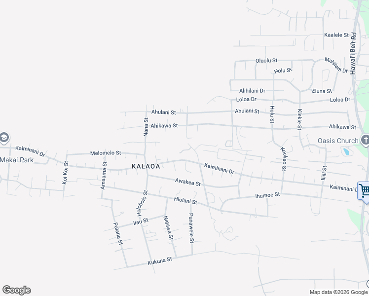 map of restaurants, bars, coffee shops, grocery stores, and more near 73-1293 Laiku Place in Kailua-Kona