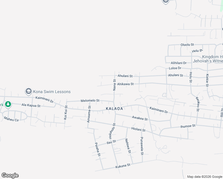map of restaurants, bars, coffee shops, grocery stores, and more near 73-4266 Nana Street in Kailua-Kona