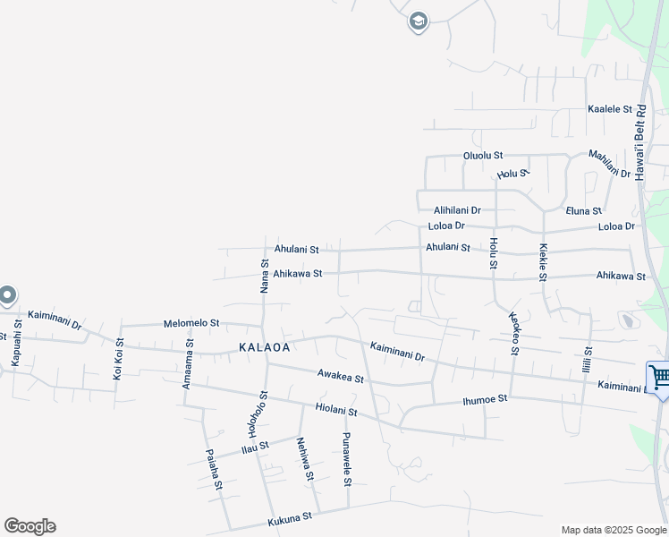 map of restaurants, bars, coffee shops, grocery stores, and more near 73-1022 Ahulani Street in Kailua-Kona