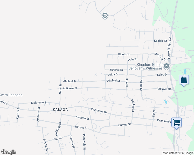 map of restaurants, bars, coffee shops, grocery stores, and more near 73-1069 Loloa Drive in Kailua-Kona
