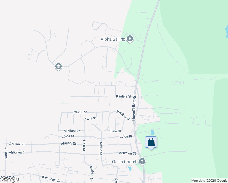 map of restaurants, bars, coffee shops, grocery stores, and more near 73-1200 Kahuna Ao Road in Kailua-Kona