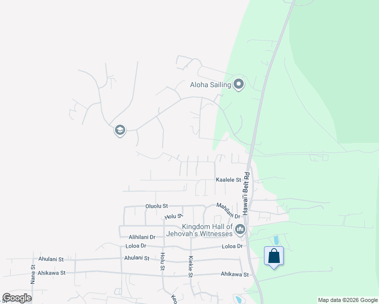 map of restaurants, bars, coffee shops, grocery stores, and more near 73-4101 Kumuao Place in Kailua-Kona