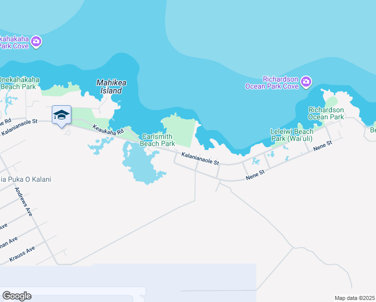 map of restaurants, bars, coffee shops, grocery stores, and more near 1911 Kalanianaole Avenue in Hilo