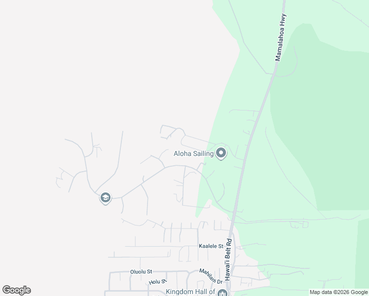 map of restaurants, bars, coffee shops, grocery stores, and more near 72-1014 Pu'ukala Road in Kailua-Kona