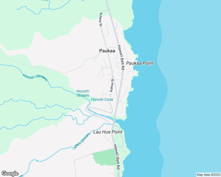 map of restaurants, bars, coffee shops, grocery stores, and more near 1257 Kahoa Street in Hilo