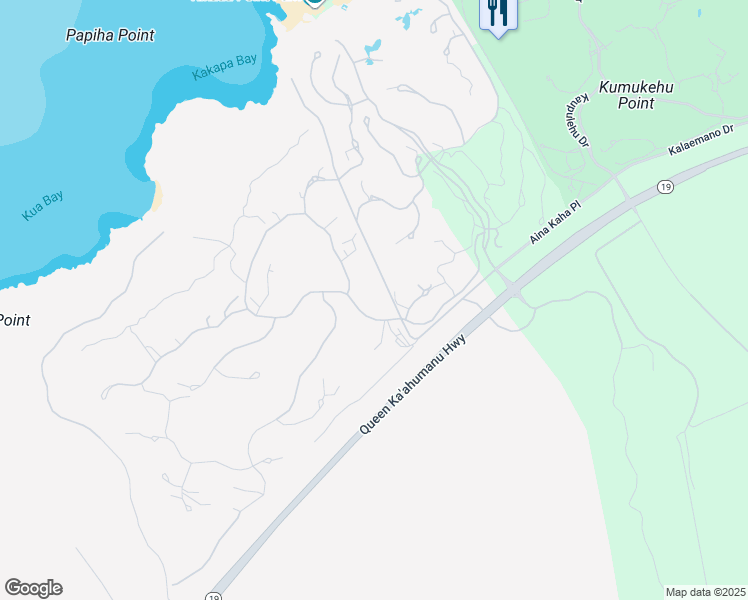 map of restaurants, bars, coffee shops, grocery stores, and more near 72-3100 Maniniowali Drive in Holualoa