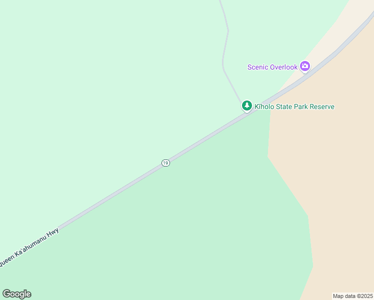 map of restaurants, bars, coffee shops, grocery stores, and more near Queen Ka'ahumanu Highway in Hawaii County