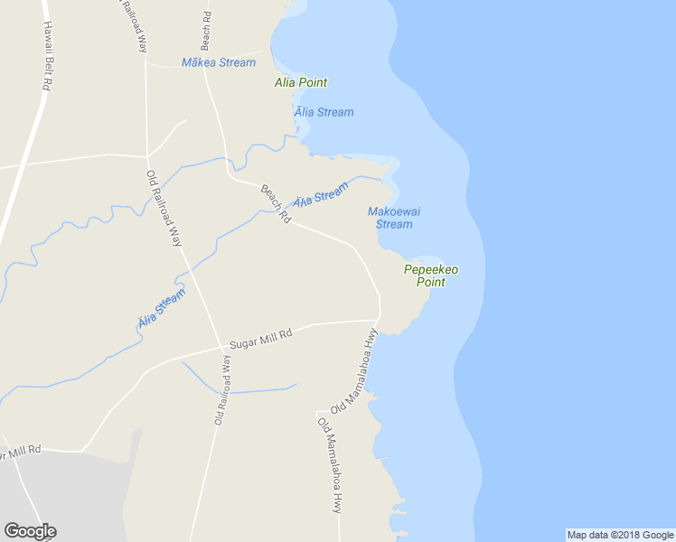 map of restaurants, bars, coffee shops, grocery stores, and more near 28-3055 Beach Road in Pepeekeo