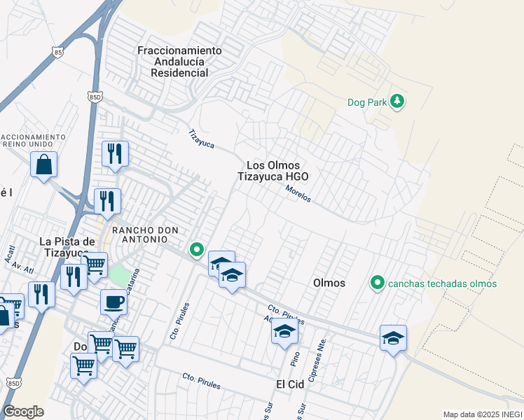 map of restaurants, bars, coffee shops, grocery stores, and more near in 